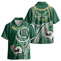Hawaii Rainbow Warriors Alumni Personalized Kid Hawaiian Shirt Ti Maile Lei - Glory For The Warriors