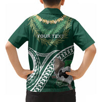 Hawaii Rainbow Warriors Alumni Personalized Kid Hawaiian Shirt Ti Maile Lei - Glory For The Warriors