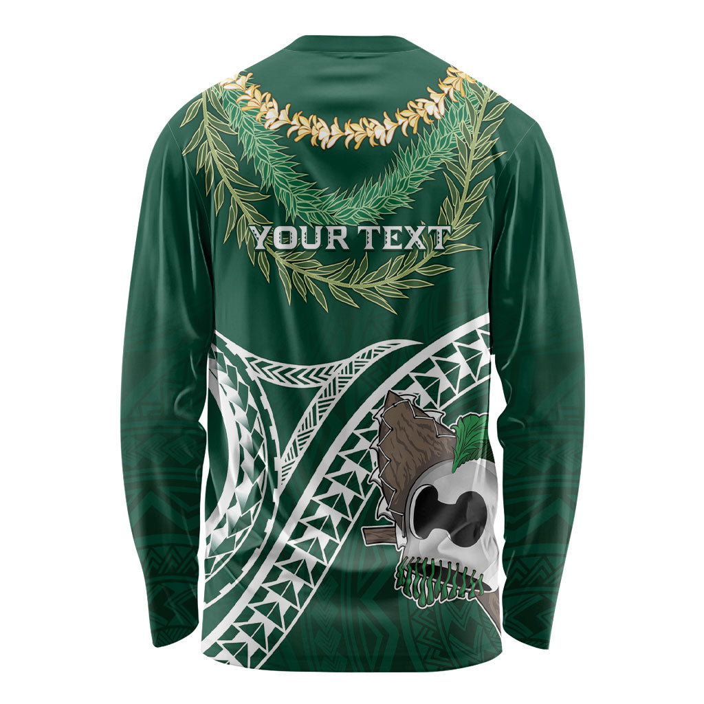 Hawaii Rainbow Warriors Alumni Personalized Long Sleeve Shirt Ti Maile Lei - Glory For The Warriors