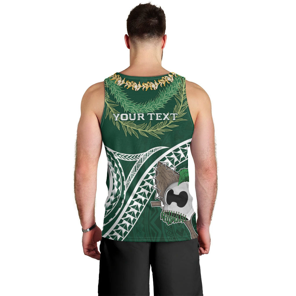 Hawaii Rainbow Warriors Alumni Personalized Men Tank Top Ti Maile Lei - Glory For The Warriors