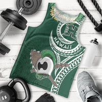 Hawaii Rainbow Warriors Alumni Personalized Men Tank Top Ti Maile Lei - Glory For The Warriors