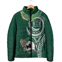 Hawaii Rainbow Warriors Alumni Personalized Padded Jacket Ti Maile Lei - Glory For The Warriors