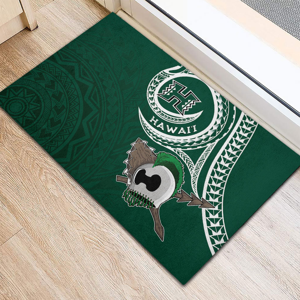 Hawaii Rainbow Warriors Alumni Rubber Doormat Ti Maile Lei - Glory For The Warriors