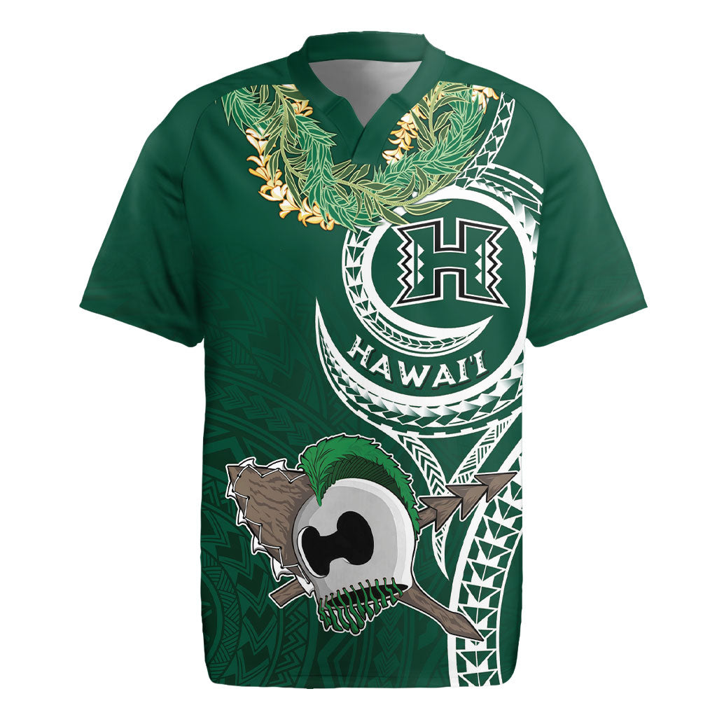 Hawaii Rainbow Warriors Alumni Personalized Rugby Jersey Ti Maile Lei - Glory For The Warriors