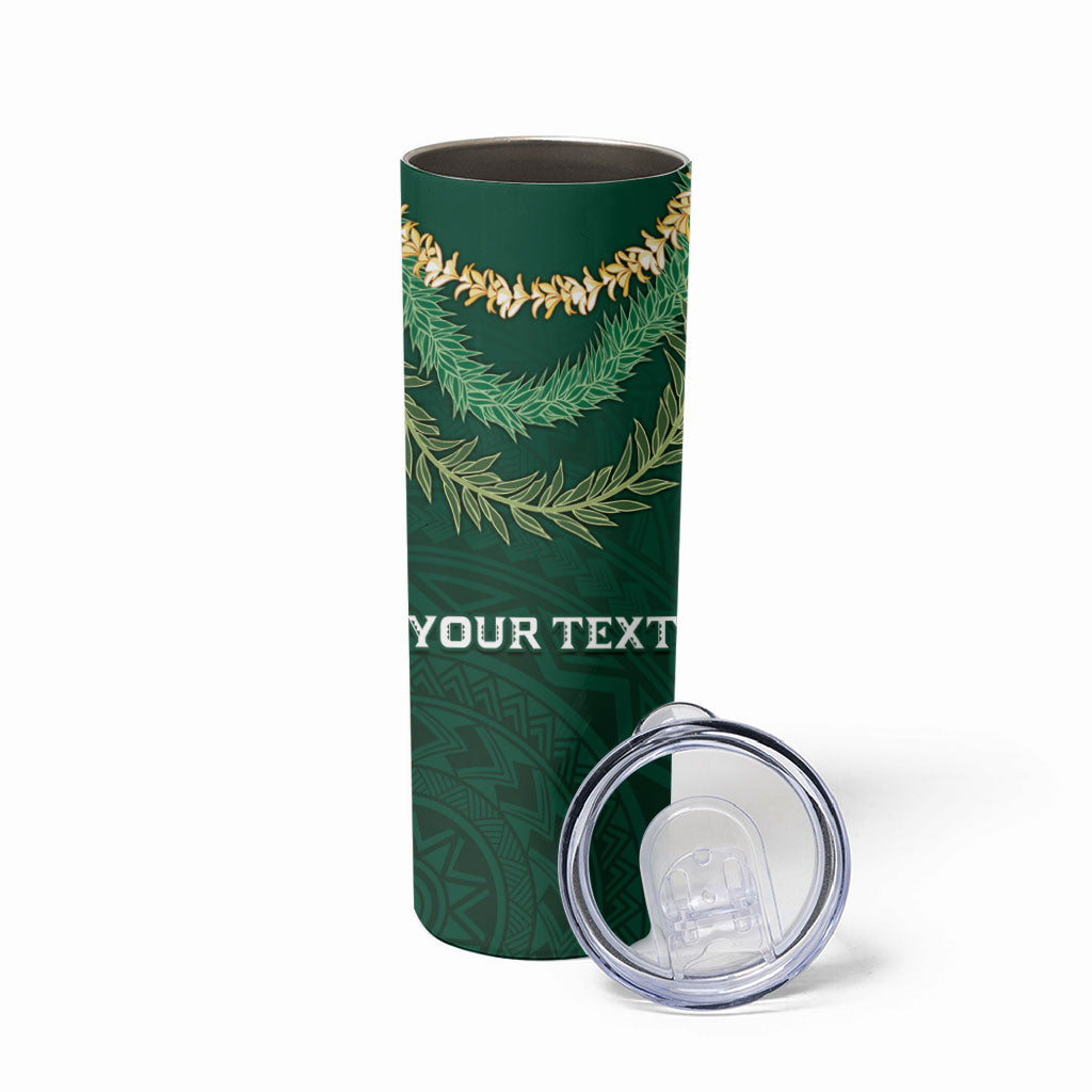 Hawaii Rainbow Warriors Alumni Personalized Skinny Tumbler Ti Maile Lei - Glory For The Warriors