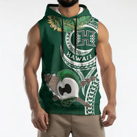 Hawaii Rainbow Warriors Alumni Personalized Sleeveless Hoodie Ti Maile Lei - Glory For The Warriors