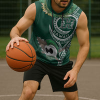 Hawaii Rainbow Warriors Alumni Personalized Sleeveless Hoodie Ti Maile Lei - Glory For The Warriors