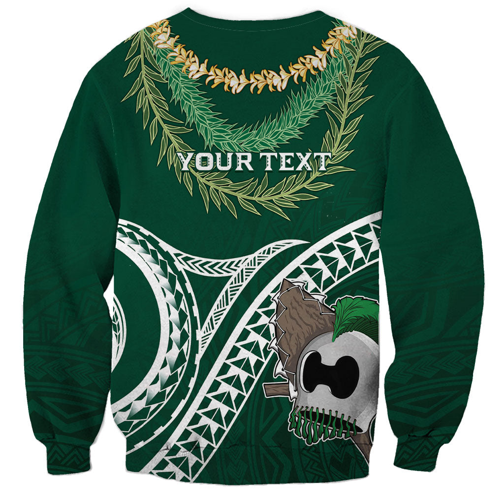 Hawaii Rainbow Warriors Alumni Personalized Sweatshirt Ti Maile Lei - Glory For The Warriors