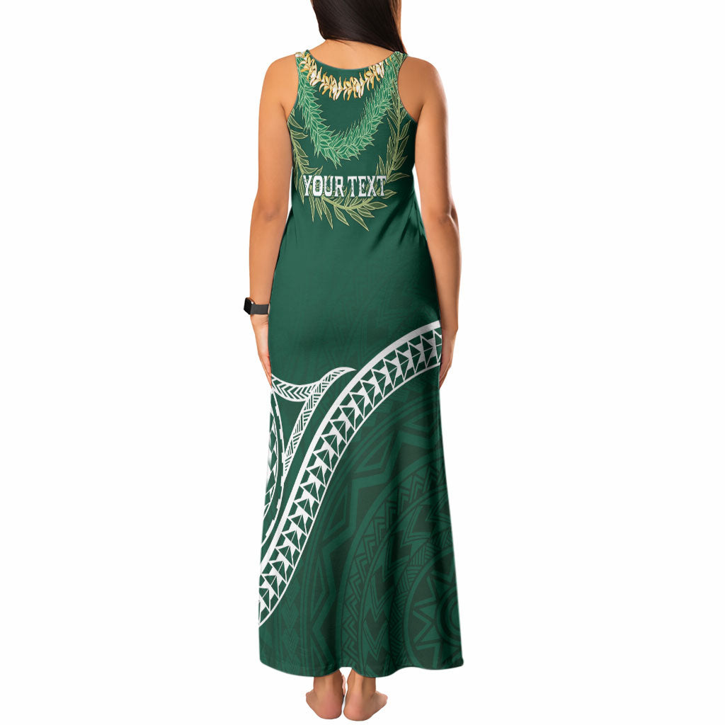 Hawaii Rainbow Warriors Alumni Personalized Tank Maxi Dress Ti Maile Lei - Glory For The Warriors