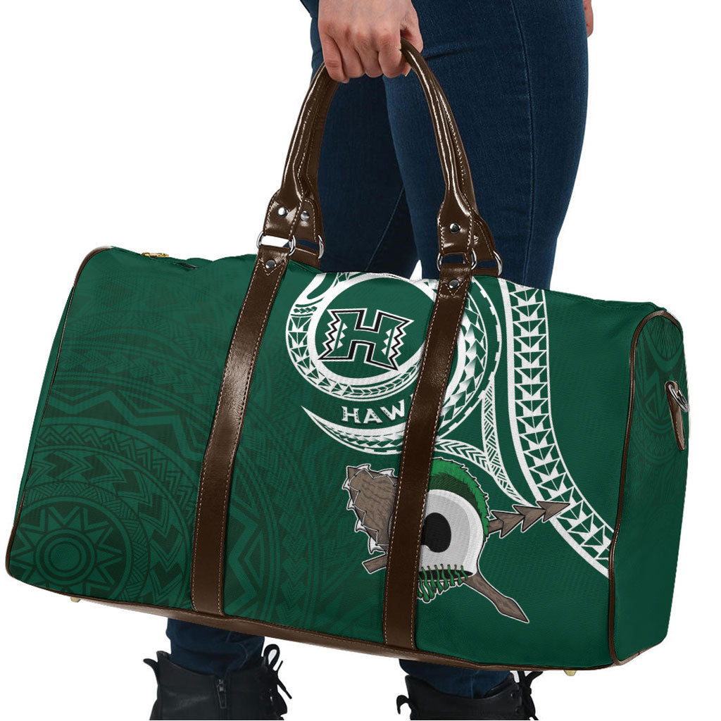 Hawaii Rainbow Warriors Alumni Travel Bag Ti Maile Lei - Glory For The Warriors