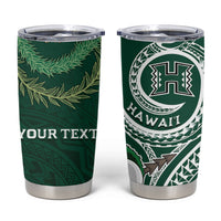 Hawaii Rainbow Warriors Alumni Personalized Tumbler Cup Ti Maile Lei - Glory For The Warriors
