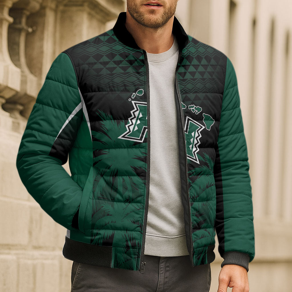 Hawaii Rainbow Warriors La'au Pama Personalized Bomber Puffer Jacket