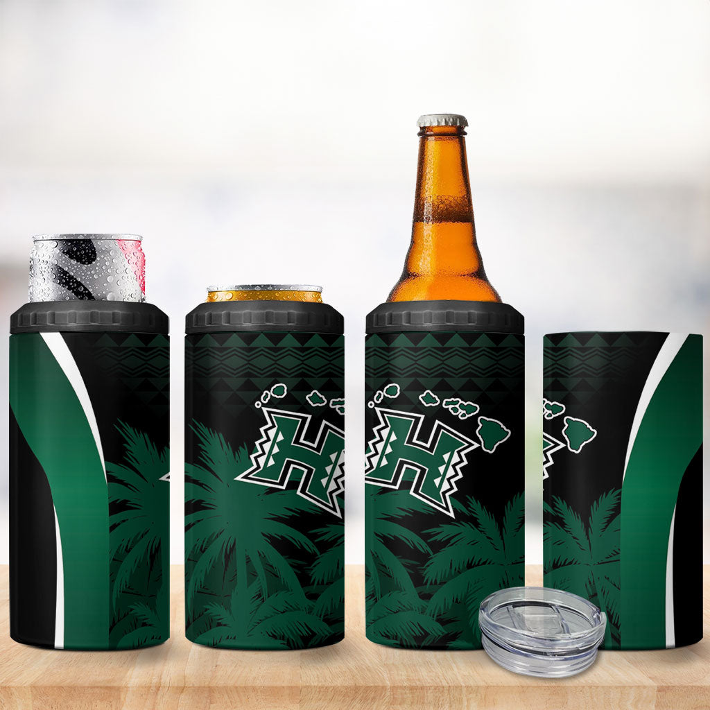 Hawaii Rainbow Warriors La'au Pama 4 in 1 Can Cooler Tumbler