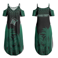 Hawaii Rainbow Warriors La'au Pama Personalized Couples Matching Summer Maxi Dress and Long Sleeve Button Shirt