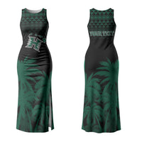 Hawaii Rainbow Warriors La'au Pama Personalized Couples Matching Tank Maxi Dress and Hawaiian Shirt