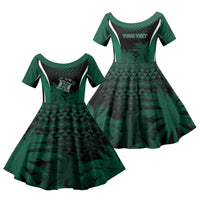 Hawaii Rainbow Warriors La'au Pama Personalized Family Matching Off Shoulder Maxi Dress and Hawaiian Shirt