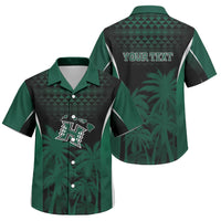 Hawaii Rainbow Warriors La'au Pama Personalized Family Matching Off Shoulder Maxi Dress and Hawaiian Shirt