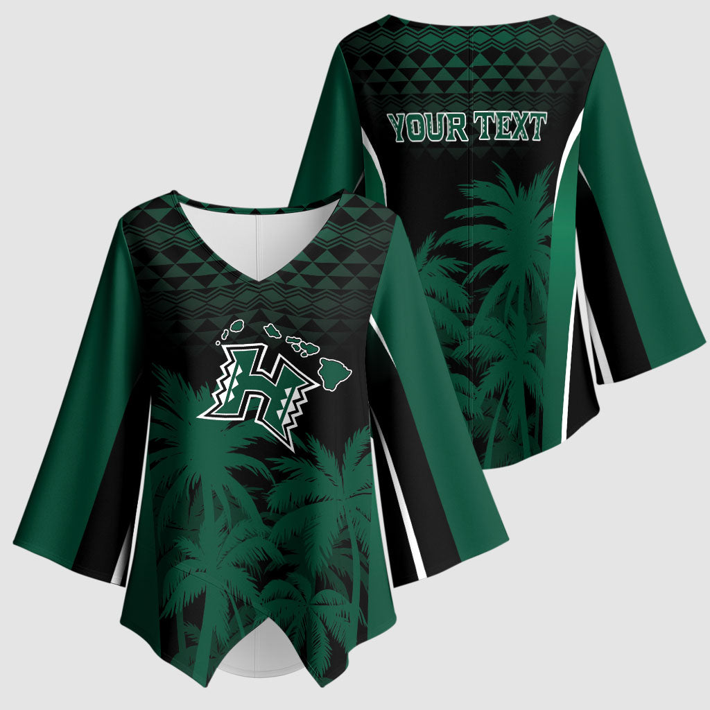Hawaii Rainbow Warriors La'au Pama Personalized Kimono Sleeve Blouse