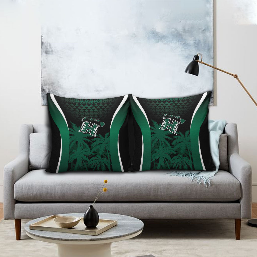 Hawaii Rainbow Warriors La'au Pama Pillow Cover