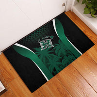 Hawaii Rainbow Warriors La'au Pama Rubber Doormat