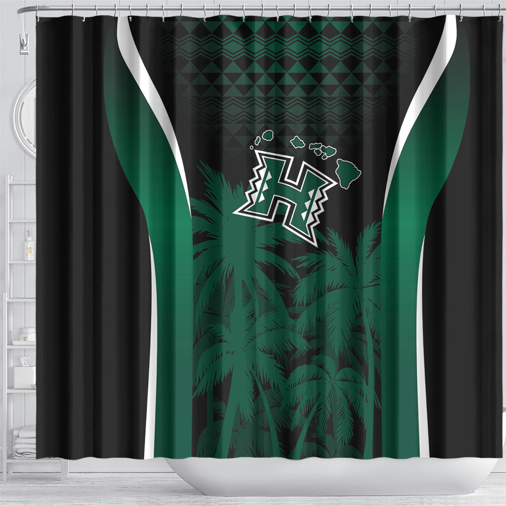 Hawaii Rainbow Warriors La'au Pama Shower Curtain