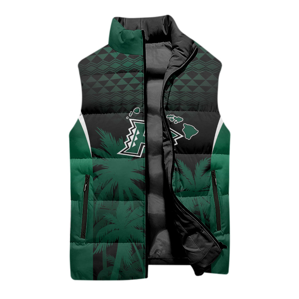 Hawaii Rainbow Warriors La'au Pama Personalized Sleeveless Puffer Jacket