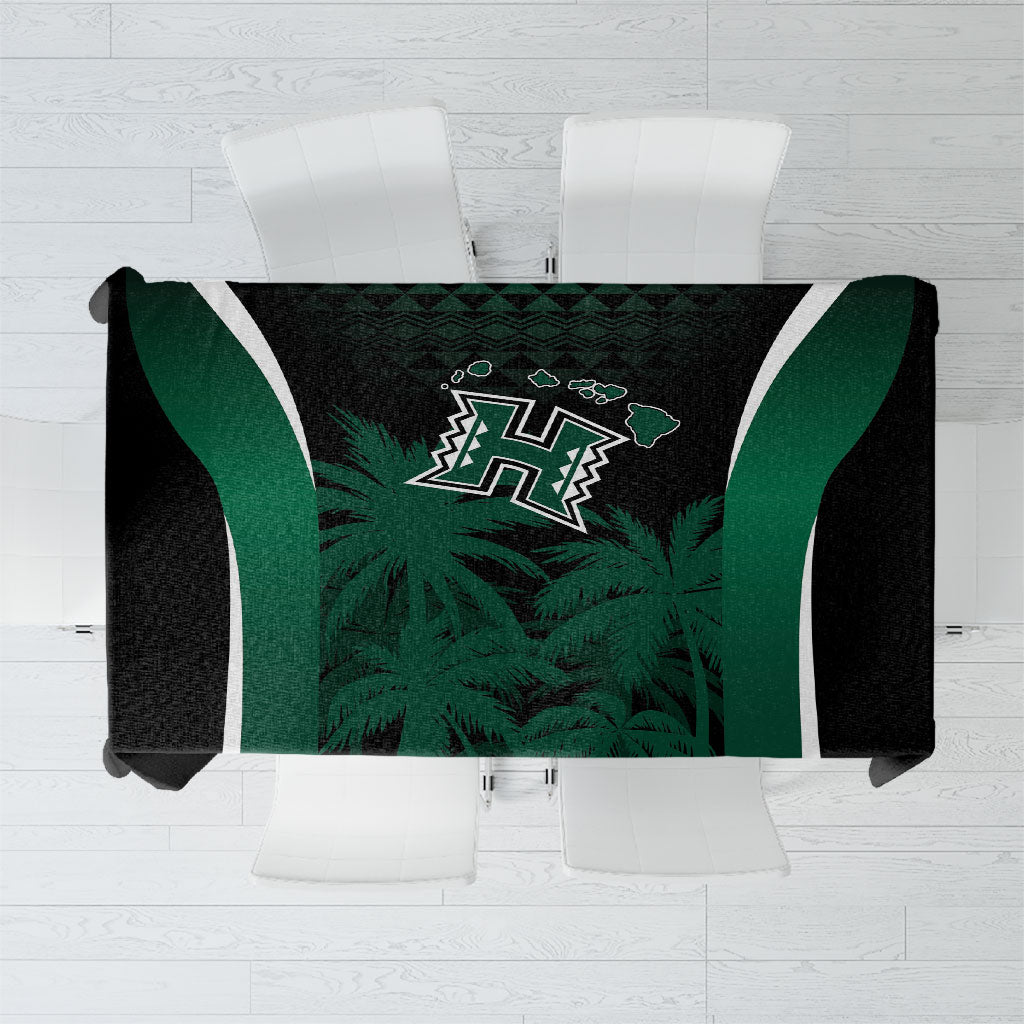 Hawaii Rainbow Warriors La'au Pama Tablecloth