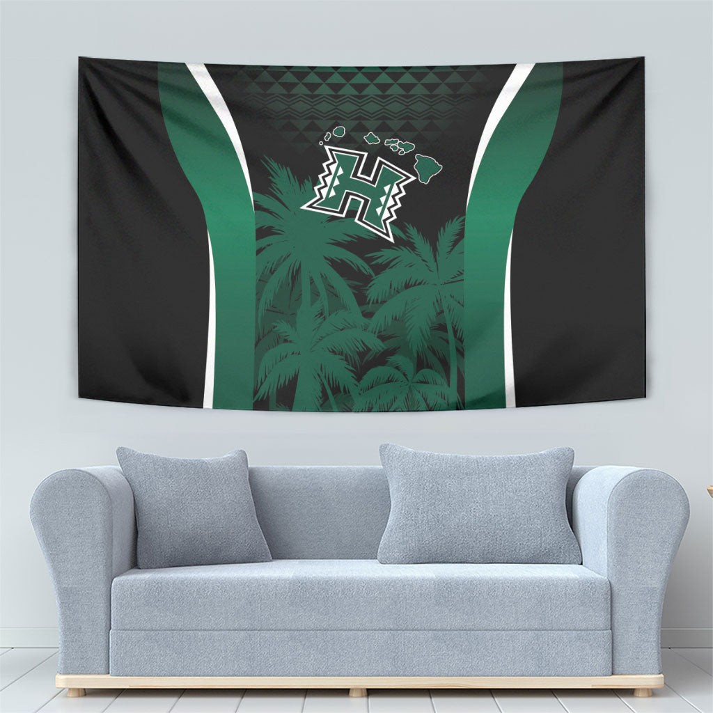 Hawaii Rainbow Warriors La'au Pama Tapestry