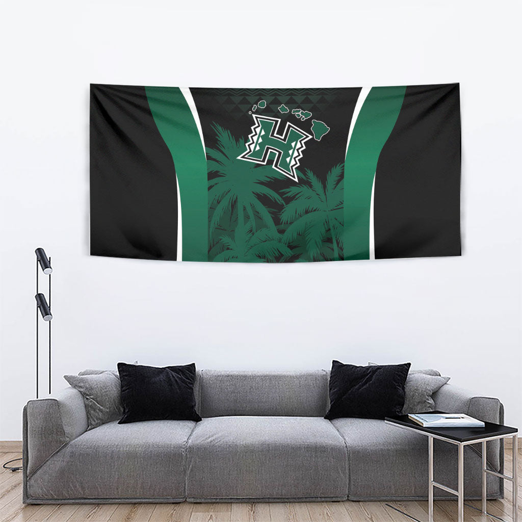 Hawaii Rainbow Warriors La'au Pama Tapestry