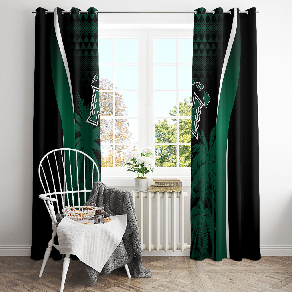 Hawaii Rainbow Warriors La'au Pama Window Curtain