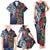 Meri Kirihimete New Zealand Family Matching Tank Maxi Dress and Hawaiian Shirt Tui on Pohutukawa - Blue Ver