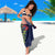 Meri Kirihimete New Zealand Sarong Tui on Pohutukawa - Blue Ver
