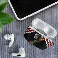 New Zealand Christmas Taniko Poutama AirPods Case Flora Map with Birds - Polynesian Pride