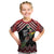 New Zealand Christmas Taniko Poutama Kid T Shirt Flora Map with Birds - Polynesian Pride