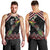 New Zealand Christmas Taniko Poutama Men Tank Top Flora Map with Birds - Polynesian Pride