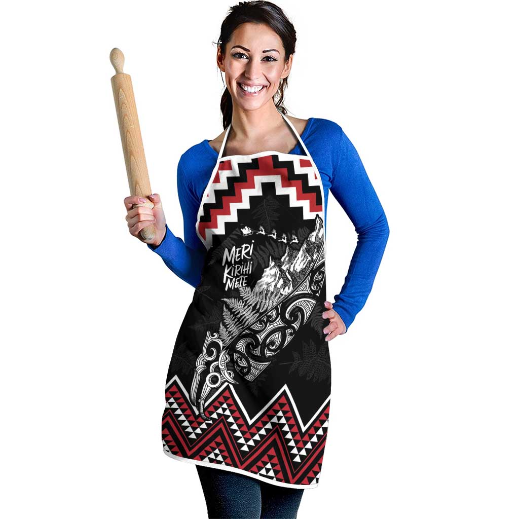 New Zealand Christmas Taniko Poutama Apron Mountainscape Maori Fern - Polynesian Pride