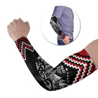 New Zealand Christmas Taniko Poutama Arm Sleeves Mountainscape Maori Fern - Polynesian Pride