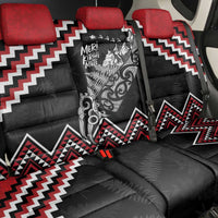 New Zealand Christmas Taniko Poutama Back Car Seat Cover Mountainscape Maori Fern - Polynesian Pride
