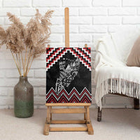 New Zealand Christmas Taniko Poutama Canvas Wall Art Mountainscape Maori Fern - Polynesian Pride