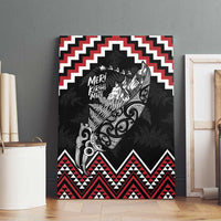 New Zealand Christmas Taniko Poutama Canvas Wall Art Mountainscape Maori Fern - Polynesian Pride