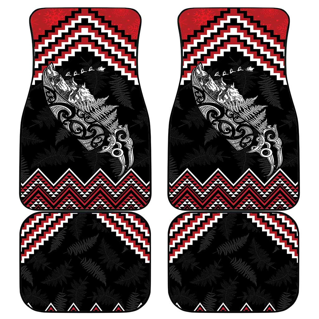 New Zealand Christmas Taniko Poutama Car Mats Mountainscape Maori Fern - Polynesian Pride