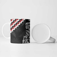 New Zealand Christmas Taniko Poutama Ceramic Mug Mountainscape Maori Fern - Polynesian Pride