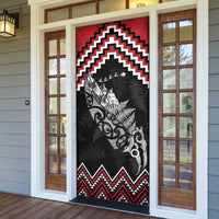 New Zealand Christmas Taniko Poutama Door Cover Mountainscape Maori Fern - Polynesian Pride