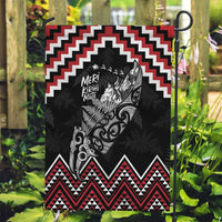 New Zealand Christmas Taniko Poutama Garden Flag Mountainscape Maori Fern - Polynesian Pride