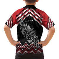 New Zealand Christmas Taniko Poutama Hawaiian Shirt Mountainscape Maori Fern - Polynesian Pride
