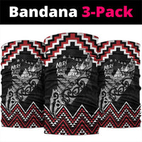 New Zealand Christmas Taniko Poutama Neck Gaiter Mountainscape Maori Fern - Polynesian Pride