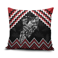 New Zealand Christmas Taniko Poutama Pillow Cover Mountainscape Maori Fern - Polynesian Pride