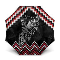 New Zealand Christmas Taniko Poutama Umbrella Mountainscape Maori Fern - Polynesian Pride