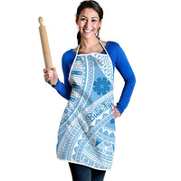 Bula Fiji Classic Masi Tapa Apron Turquoise - Polynesian Pride