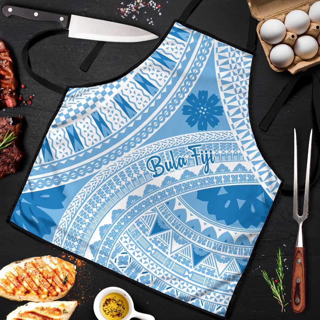 Bula Fiji Classic Masi Tapa Apron Turquoise - Polynesian Pride